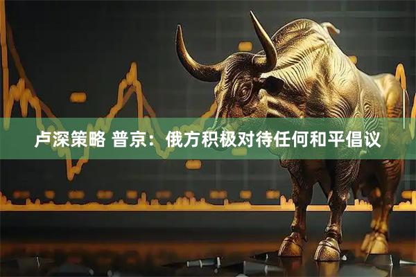 卢深策略 普京：俄方积极对待任何和平倡议