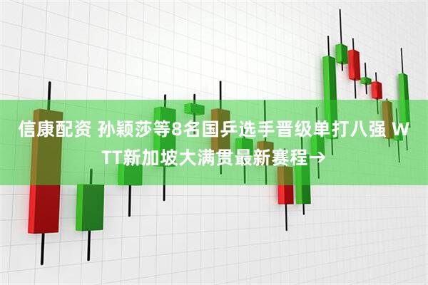 信康配资 孙颖莎等8名国乒选手晋级单打八强 WTT新加坡大满贯最新赛程→